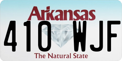 AR license plate 410WJF