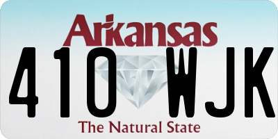 AR license plate 410WJK