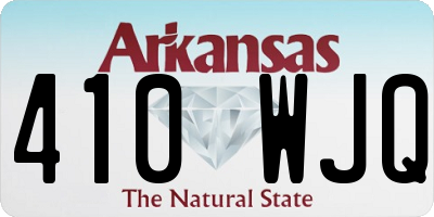 AR license plate 410WJQ