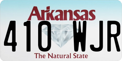 AR license plate 410WJR