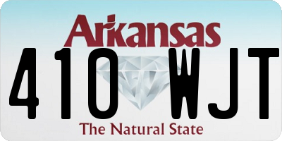 AR license plate 410WJT