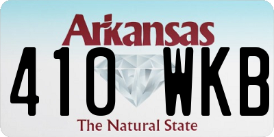 AR license plate 410WKB