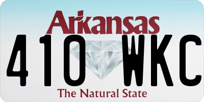 AR license plate 410WKC