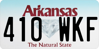 AR license plate 410WKF