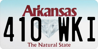 AR license plate 410WKI