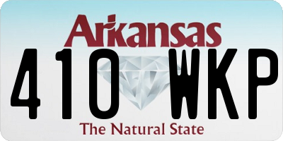 AR license plate 410WKP