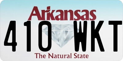 AR license plate 410WKT