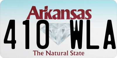 AR license plate 410WLA