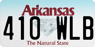 AR license plate 410WLB