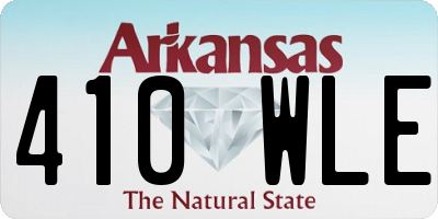 AR license plate 410WLE