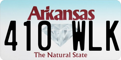 AR license plate 410WLK