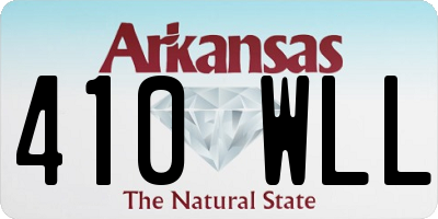 AR license plate 410WLL