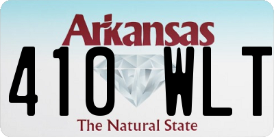AR license plate 410WLT