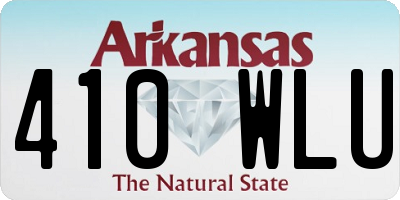 AR license plate 410WLU
