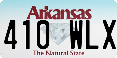 AR license plate 410WLX