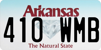 AR license plate 410WMB