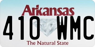 AR license plate 410WMC