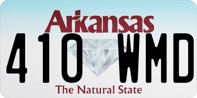 AR license plate 410WMD