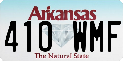 AR license plate 410WMF