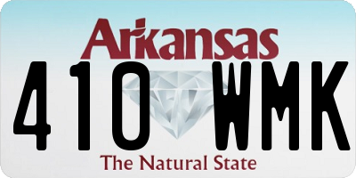 AR license plate 410WMK