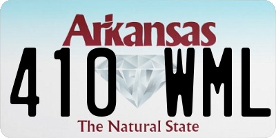 AR license plate 410WML
