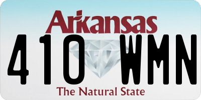 AR license plate 410WMN