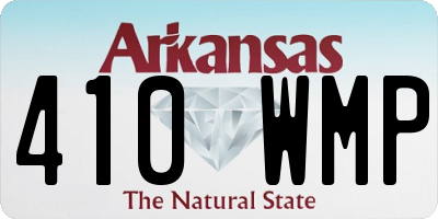 AR license plate 410WMP