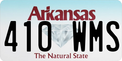 AR license plate 410WMS