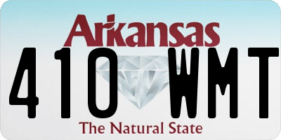 AR license plate 410WMT