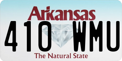 AR license plate 410WMU