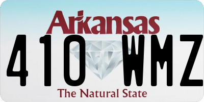 AR license plate 410WMZ