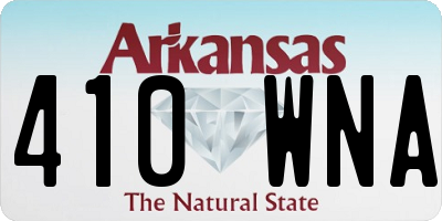 AR license plate 410WNA