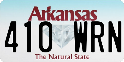 AR license plate 410WRN