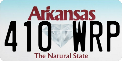 AR license plate 410WRP