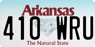 AR license plate 410WRU