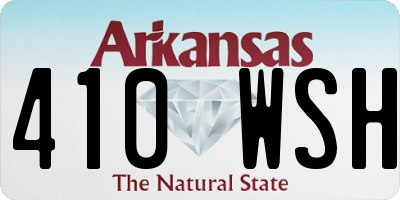 AR license plate 410WSH