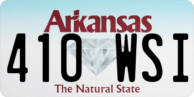 AR license plate 410WSI
