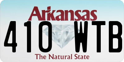 AR license plate 410WTB