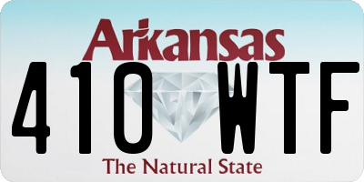 AR license plate 410WTF