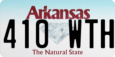 AR license plate 410WTH