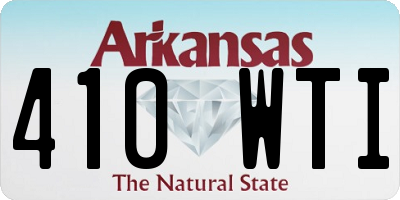 AR license plate 410WTI