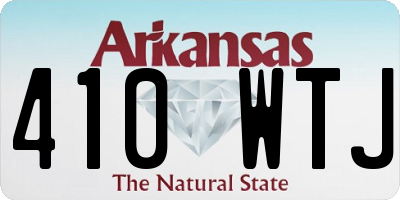 AR license plate 410WTJ