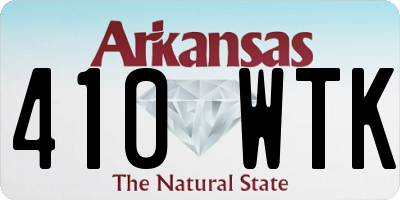 AR license plate 410WTK