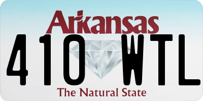 AR license plate 410WTL