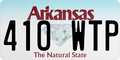 AR license plate 410WTP