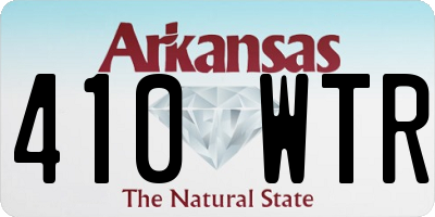 AR license plate 410WTR