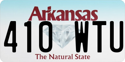 AR license plate 410WTU