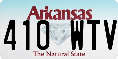 AR license plate 410WTV