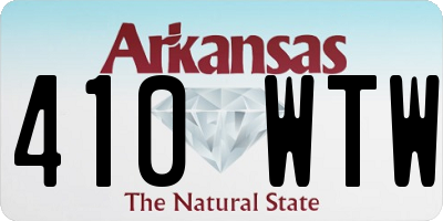 AR license plate 410WTW
