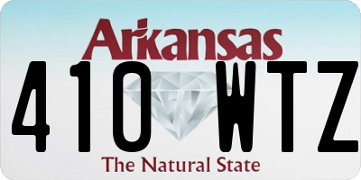 AR license plate 410WTZ